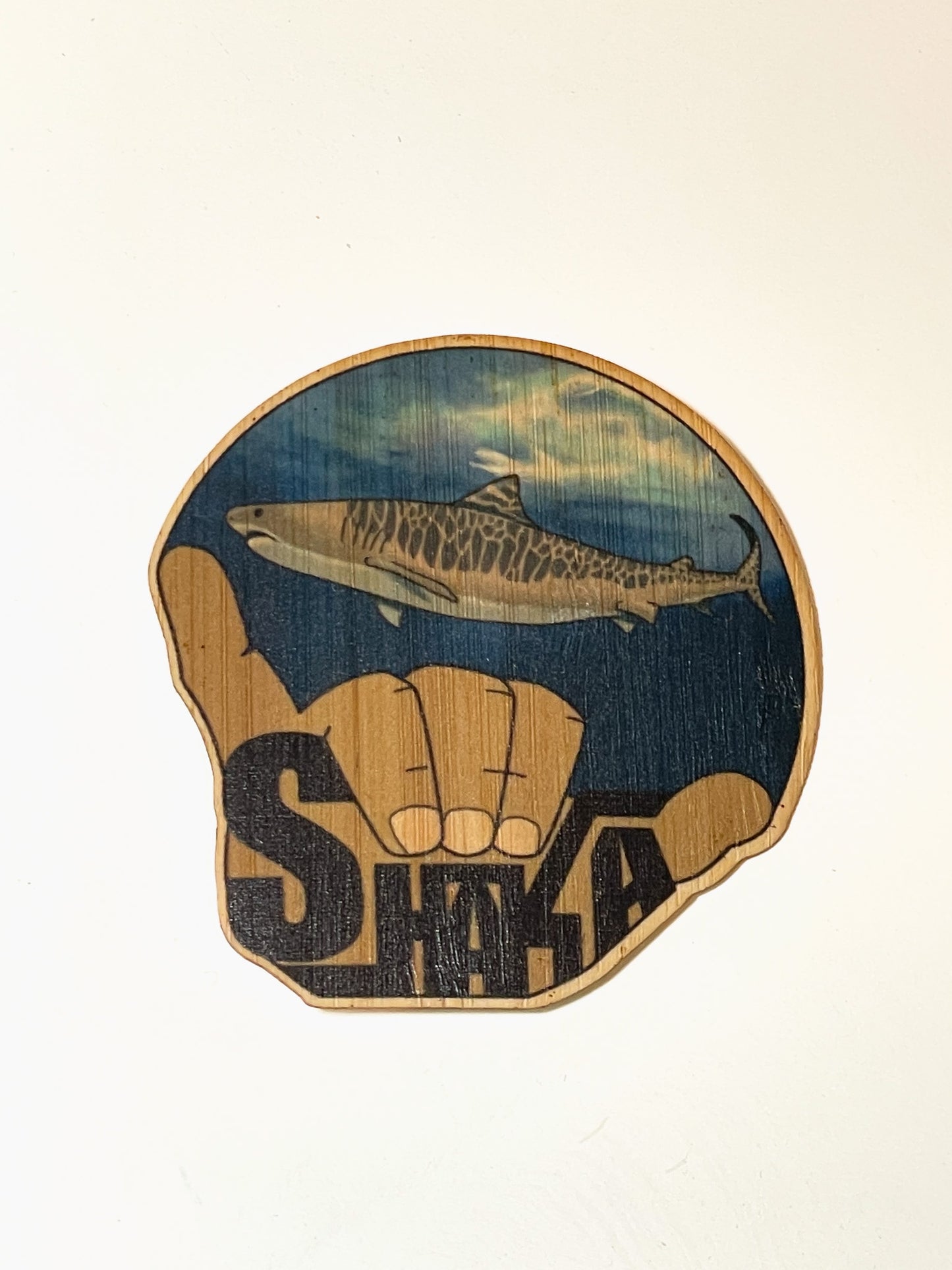 TIGER SHARK BAMBOO STICKER